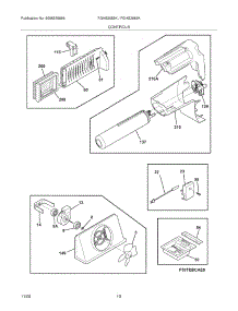 11 - Controls parts for Frigidaire Refrigerator FGHS2665KF1 from AppliancePartsPros.com