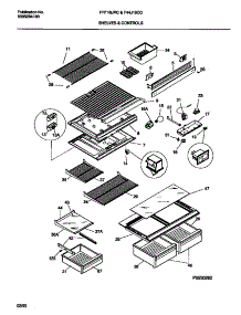 04 - Shelves & Controls parts for Frigidaire Refrigerator F44J18CCW0 from AppliancePartsPros.com