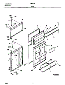 02 - Door parts for Frigidaire Refrigerator F44N21GSW0 from AppliancePartsPros.com