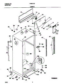03 - Cabinet parts for Frigidaire Refrigerator F44N21GSW0 from AppliancePartsPros.com