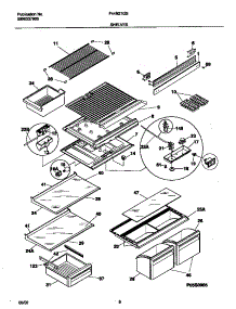 04 - Shelves parts for Frigidaire Refrigerator F44N21GSW0 from AppliancePartsPros.com