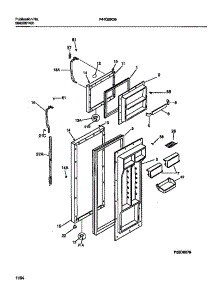 02 - Food And Freezer Doors parts for Frigidaire Refrigerator F44Q20CBD0 from AppliancePartsPros.com