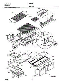 04 - Shelves parts for Frigidaire Refrigerator F44P21ATD2 from AppliancePartsPros.com