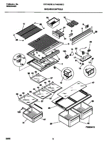 04 - Shelves / Controls parts for Frigidaire Refrigerator F44Q18CCW0 from AppliancePartsPros.com