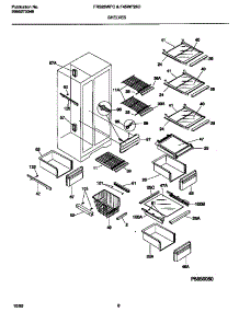 05 - Shelves parts for Frigidaire Refrigerator F45WP26CW2 from AppliancePartsPros.com