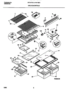 04 - Shelves / Controls parts for Frigidaire Refrigerator F44T18CCW0 from AppliancePartsPros.com