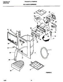 08 - Ice & Water Dispenser parts for Frigidaire Refrigerator F45WP26CW2 from AppliancePartsPros.com
