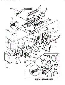 06 - Ice Maker parts for Frigidaire Refrigerator F44XH24BD0 from AppliancePartsPros.com