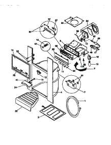 08 - Ice Container And Dispenser Drive parts for Frigidaire Refrigerator F44XH24BD0 from AppliancePartsPros.com
