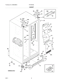 07 - Cabinet parts for Frigidaire Refrigerator FGHS2368LP3 from AppliancePartsPros.com