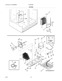13 - System parts for Frigidaire Refrigerator FGHS2368LP3 from AppliancePartsPros.com