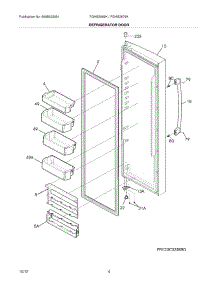 05 - Refrigerator Door parts for Frigidaire Refrigerator FGHS2669KE3 from AppliancePartsPros.com