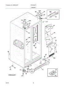 07 - Cabinet parts for Frigidaire Refrigerator FGHS2667KE4 from AppliancePartsPros.com