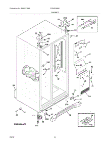 07 - Cabinet parts for Frigidaire Refrigerator FGHS2679KP1 from AppliancePartsPros.com