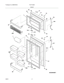 03 - Doors parts for Frigidaire Refrigerator FGHT1846KR2 from AppliancePartsPros.com