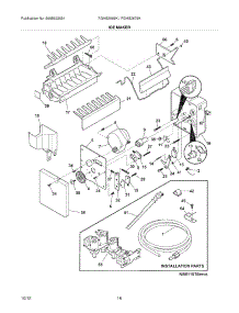 19 - Ice Maker parts for Frigidaire Refrigerator FGHS2669KE3 from AppliancePartsPros.com