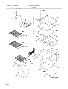09 - Shelves parts for Frigidaire Refrigerator FGHS2344KF1 from AppliancePartsPros.com