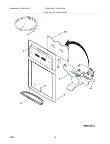 15 - Ice & Water Dispenser parts for Frigidaire Refrigerator FGHS2344KF1 from AppliancePartsPros.com