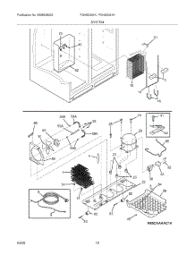 13 - System parts for Frigidaire Refrigerator FGHS2334KW1 from AppliancePartsPros.com