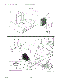 13 - System parts for Frigidaire Refrigerator FGHS2634KB2 from AppliancePartsPros.com