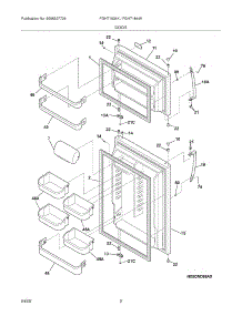 03 - Door parts for Frigidaire Refrigerator FGHT1834KQ0 from AppliancePartsPros.com