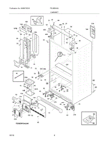 07 - Cabinet parts for Frigidaire Refrigerator FGUB2642LP1 from AppliancePartsPros.com