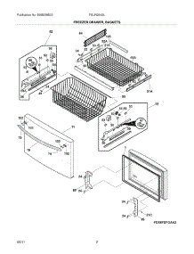 03 - Freezer Drawer / Baskets parts for Frigidaire Refrigerator FGUN2642LP2 from AppliancePartsPros.com