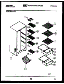 05 - Shelves And Supports parts for Frigidaire Refrigerator FPD19VFF1 from AppliancePartsPros.com