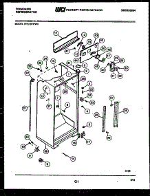 03 - Cabinet Parts parts for Frigidaire Refrigerator FPE19TPW0 from AppliancePartsPros.com
