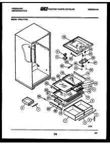 04 - Shelves And Supports parts for Frigidaire Refrigerator FPE21TFL3 from AppliancePartsPros.com