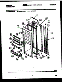 03 - Refrigerator Door Parts parts for Frigidaire Refrigerator FPE22VWCW3 from AppliancePartsPros.com