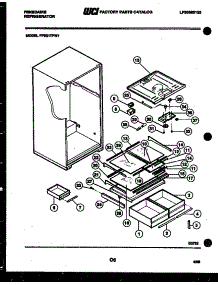 04 - Shelves And Supports parts for Frigidaire Refrigerator FPE21TFW1 from AppliancePartsPros.com