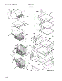09 - Shelves parts for Frigidaire Refrigerator FGTC2349KS1 from AppliancePartsPros.com