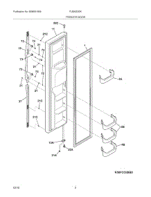 03 - Freezer Door parts for Frigidaire Refrigerator FLS26Z2GKB2 from AppliancePartsPros.com
