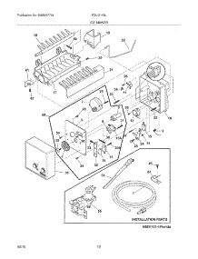 11 - Ice Maker parts for Frigidaire Refrigerator FGUI2149LR0 from AppliancePartsPros.com