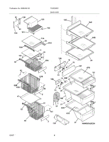 09 - Shelves parts for Frigidaire Refrigerator FLSC238DS8 from AppliancePartsPros.com