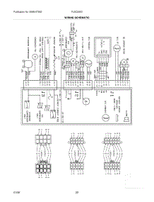 22 - Wiring Schematic parts for Frigidaire Refrigerator FLSC238DB2 from AppliancePartsPros.com