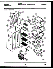 05 - Shelves And Supports parts for Frigidaire Refrigerator FPCE22VWFH2 from AppliancePartsPros.com