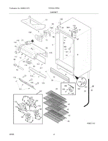 05 - Cabinet parts for Frigidaire Refrigerator FCRS201RFB4 from AppliancePartsPros.com