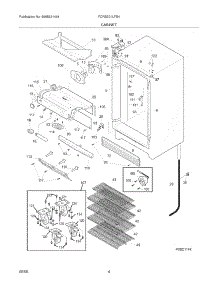 05 - Cabinet parts for Frigidaire Refrigerator FCRS201LFB4 from AppliancePartsPros.com