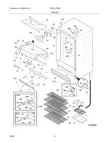 05 - Cabinet parts for Frigidaire Refrigerator FCRS201RFB2 from AppliancePartsPros.com
