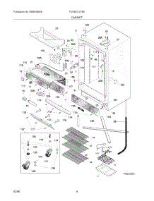05 - Cabinet parts for Frigidaire Refrigerator FCRS201LFB0 from AppliancePartsPros.com
