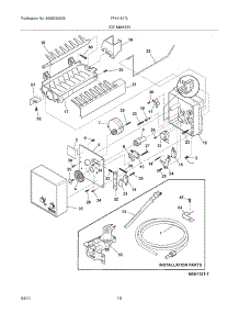 11 - Ice Maker parts for Frigidaire Refrigerator FFHI1817LW3 from AppliancePartsPros.com