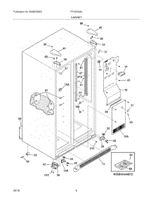 07 - Cabinet parts for Frigidaire Refrigerator FFHS2626LS0 from AppliancePartsPros.com