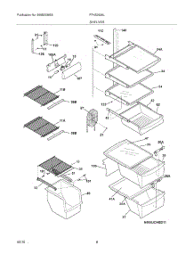 09 - Shelves parts for Frigidaire Refrigerator FFHS2626LS0 from AppliancePartsPros.com