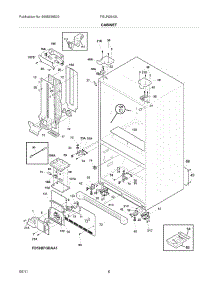 07 - Cabinet parts for Frigidaire Refrigerator FGUN2642LE2 from AppliancePartsPros.com