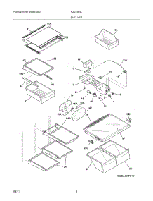 07 - Shelves parts for Frigidaire Refrigerator FGUI1849LR2 from AppliancePartsPros.com