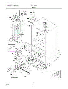 07 - Cabinet parts for Frigidaire Refrigerator FGUN2642LE0 from AppliancePartsPros.com