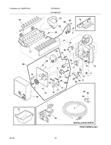 15 - Ice Maker parts for Frigidaire Refrigerator FGUN2642LE0 from AppliancePartsPros.com