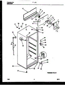 03 - Cabinet Parts parts for Frigidaire Refrigerator FP18TAL0 from AppliancePartsPros.com